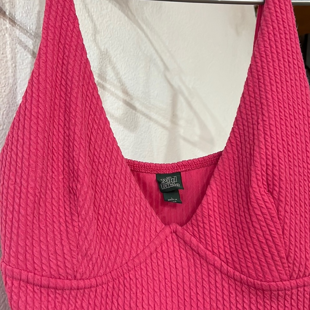 Hot pink target bodysuit